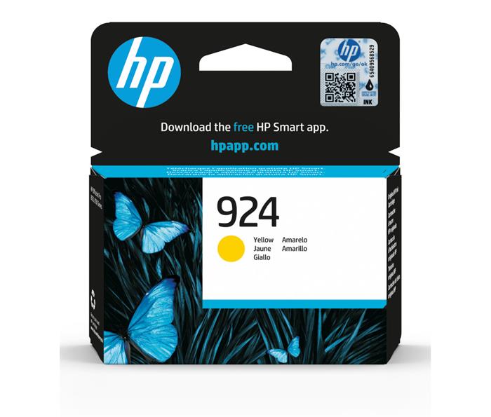 HP 924 Yellow Original Ink Cartridge (400 pages)