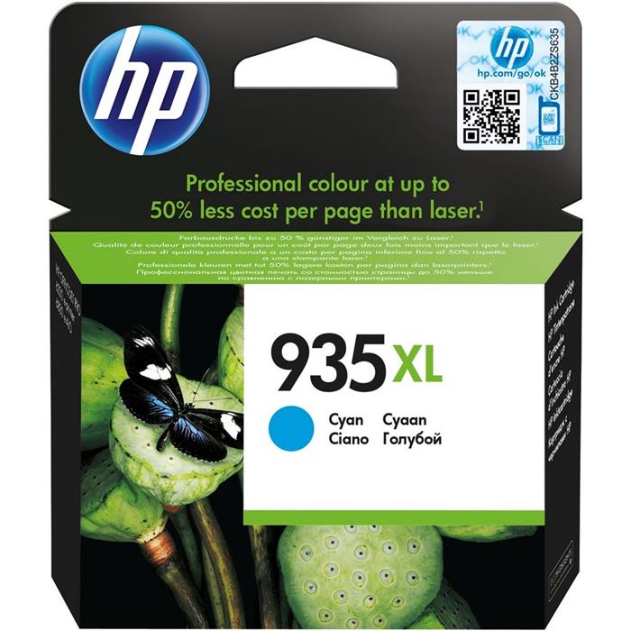 HP 935XL azurová inkoustová kazeta, 825 stran