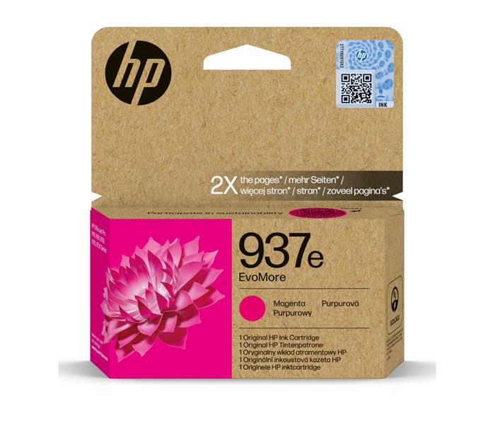 HP 937e EvoMore Magenta Original Ink Cartridge