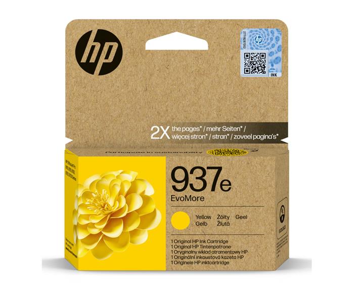 HP 937e EvoMore Yellow Original Ink Cartridge