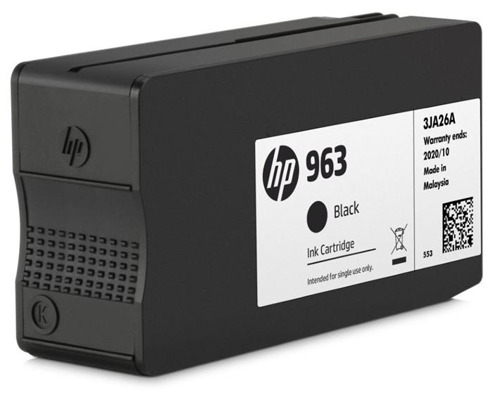 HP 963 Inkoustová náplň Černá (black, 1000p) pro HP OfficeJet Pro 9010, 9013, HP OfficeJet Pro 9020