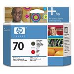 HP č 70, inkoustová cartridge, matná černá + červená, C9409A