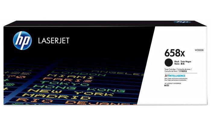 HP toner 658X (black, 33 000str.) pro HP Color LaserJet Enterprise M751