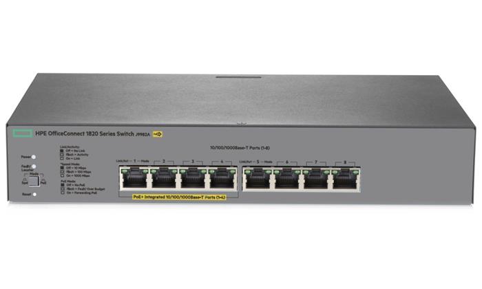 HPE 1820 8G PoE+ (65W) Switch