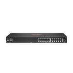 HPE Aruba 6100 24G 4SFP+ Switch - Přepínač - řízený - 24 x 10/100/1000 + 4 x 1 Gigabit / 10 Gigabit SFP+ - proudění vzduchu ze str