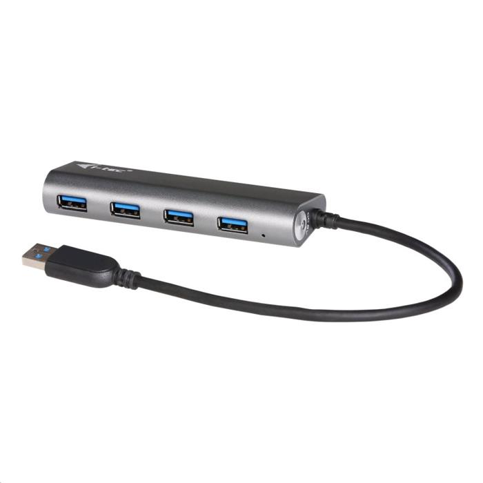 i-Tec Metal series 4-portový USB 3.0 hub, kovový, s funkcí nabíjení