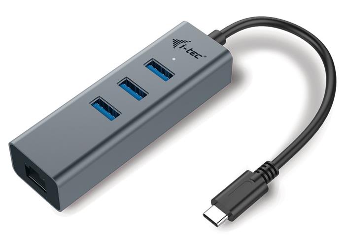 i-Tec USB-C 3.0 HUB 3port Metal + Gigabit Ethernet adaptér