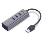 i-Tec USB3.0 HUB 3port Metal + Gigabit Ethernet adaptér, 1x USB na RJ-45 