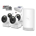 iGET HGNVK88004P + BATERIE ZDARMA - bateriový bezdrátový WiFi FullHD set, 8CH NVR + 4x FullHD kamera