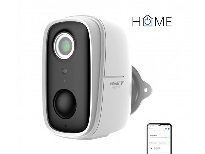 iGET HOME Camera CS9 Battery - Bezdrátová samostatná bateriová venkovní/vnitřní IP FullHD kamera, Wi-Fi, IP65, PIR