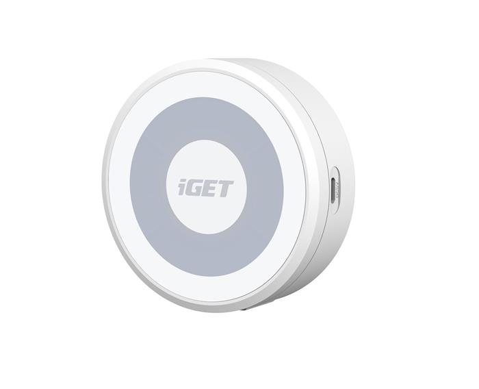 iGET HOME Chime CHS1 White - vnitřní reproduktor se zvukem a LED indikací, pro zvonek iGET DS1