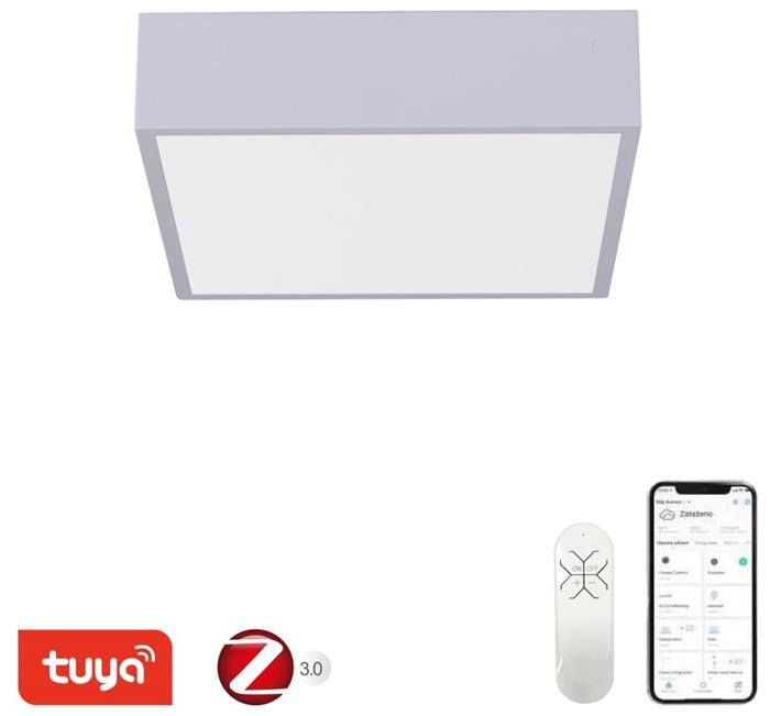 IMMAX NEO CANTO SLIM Smart stropní svítidlo 28x28x7cm 22W 1610lm bílé Zigbee 3.0, TUYA