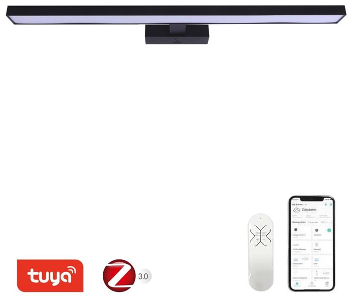 IMMAX NEO PINNA Smart nástěnné 80cm 34W 2378lm černé Zigbee 3.0, TUYA