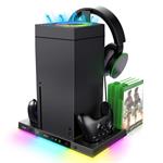 iPega XBX024S Multifunkční Nabíjecí RGB Stojan s Chlazením pro Xbox