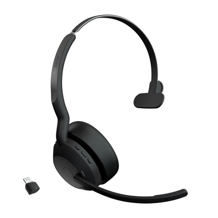 Jabra Evolve2 55/Mono/ANC/USB-C/BT-USB/Bezdrát/Černá