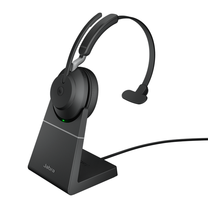 Jabra Evolve2 65/Mono/BT/Bezdrát/MS/Stand/Černá