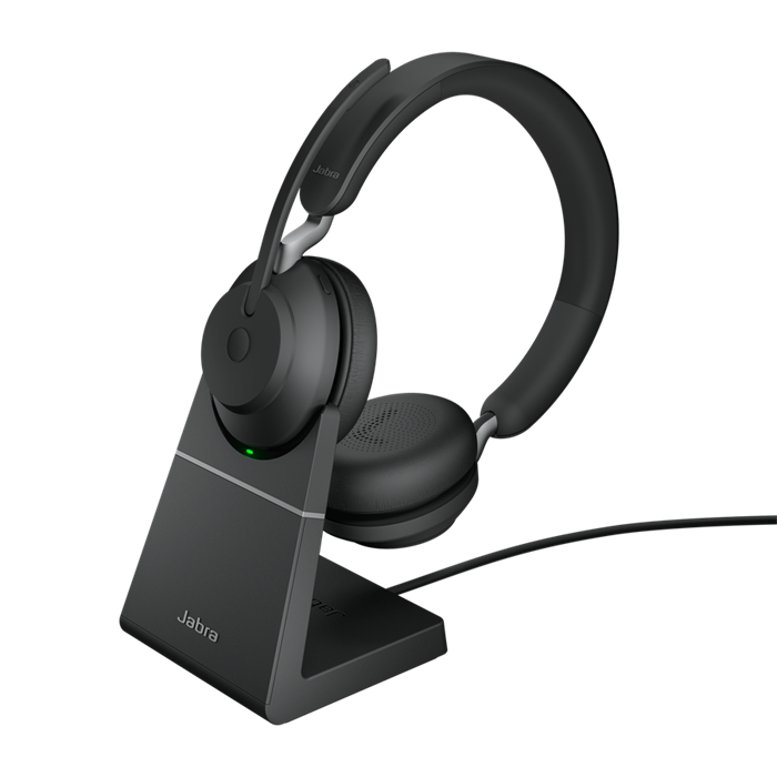 Jabra Evolve2 65/Stereo/USB/BT/Bezdrát/Stand/Černá