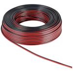 Kabel k reproduktorům, 2x1,5mm2, OFC měď, černo červený, 25m