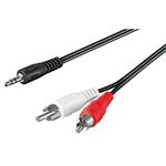 Kabel propojovací jack 3,5M - 2x cinch(M), 3m