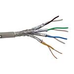 Kabel S/FTP (PiMF) kulatý, kat. 7, LSOH+FRNC, 1m, drát