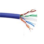 Kabel UTP kulatý, kat. 6a, Eca, LSOH, 305m, drát, LSOH, modrý