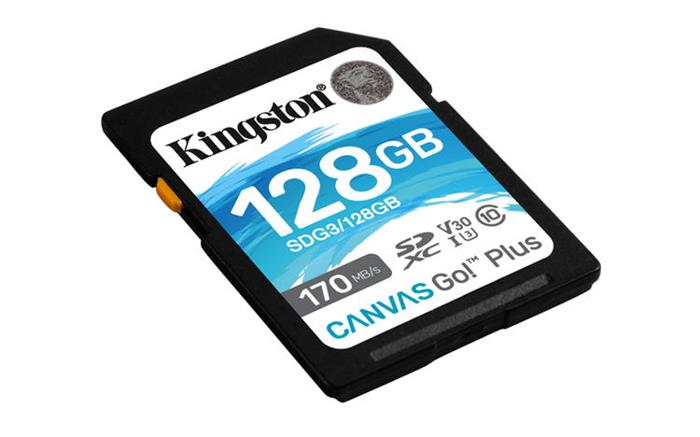 Kingston Canvas Go! Plus 128GB SDXC karta, UHS-I V30, 170R/90W