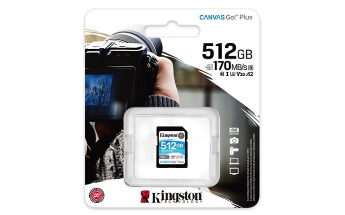 Kingston Canvas Go! Plus 512GB SDXC karta, UHS-I V30, 170R/90W