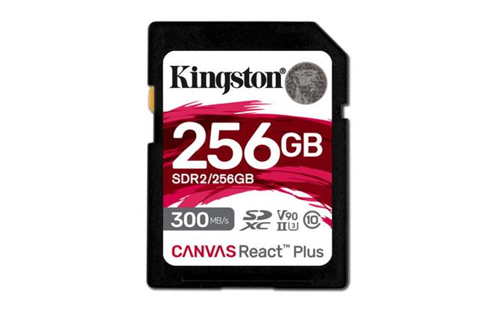 Kingston Canvas React Plus 256GB SDXC karta, UHS-II, 300R/260W U3 V90