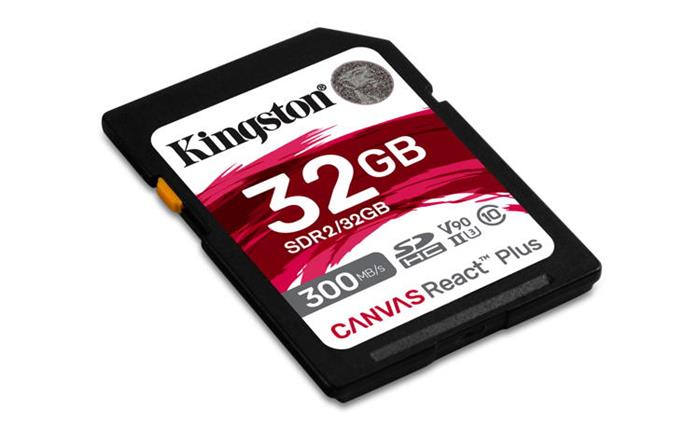 Kingston Canvas React Plus 32GB SDHC karta, UHS-II, 300R/260W U3 V90