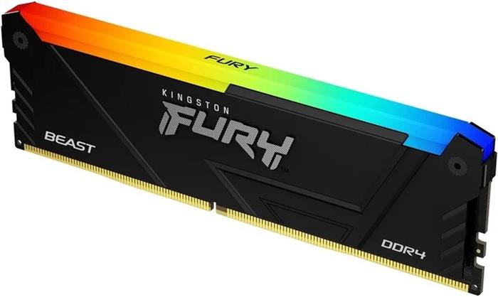 Kingston FURY Beast 16GB DDR4 2666MHz CL16 DIMM RGB Black