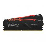 Kingston FURY Beast 16GB DDR4 2666MHz CL16 DIMM RGB Black