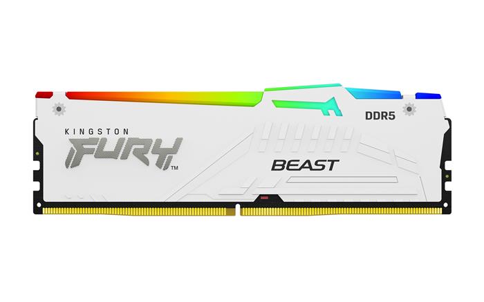 Kingston FURY Beast 16GB DDR5 6000MHz CL30 RGB DIMM White