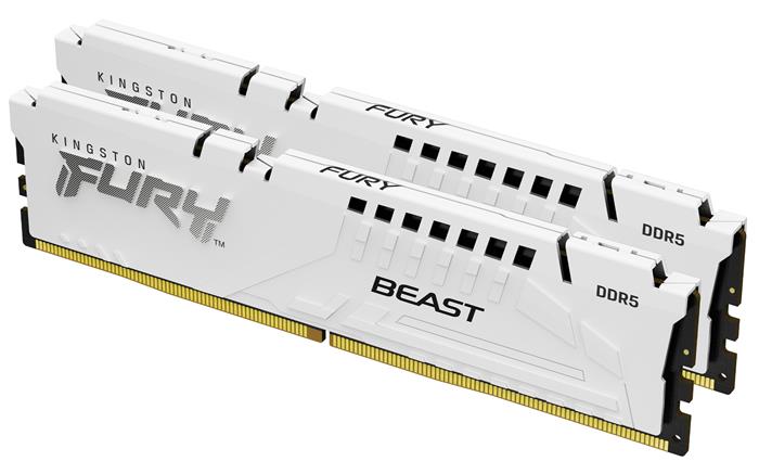 Kingston FURY Beast 2x16GB DDR5 6000MHz CL30 DIMM White, EXPO