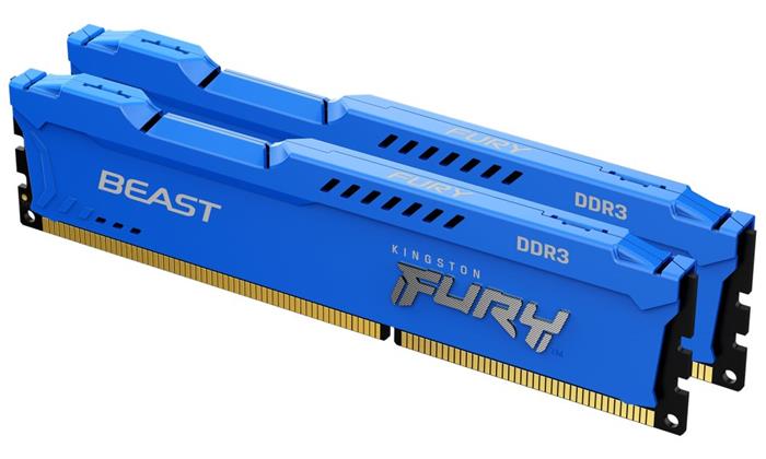 Kingston FURY Beast Blue 2x4GB DDR3 1600MHz CL10 DIMM