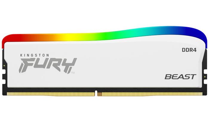 Kingston FURY Beast RGB 16GB DDR4 3200MHz CL16 DIMM, bílá