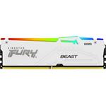 Kingston FURY Beast RGB 4x16GB DDR5 5200MHz CL40 DIMM XMP White