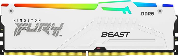 Kingston FURY Beast RGB 4x16GB DDR5 5600MHz CL40 DIMM XMP White