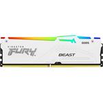 Kingston FURY Beast RGB 4x16GB DDR5 5600MHz CL40 DIMM XMP White