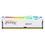 Kingston FURY Beast White RGB 16GB DDR5 6000MHz CL40 DIMM, XMP