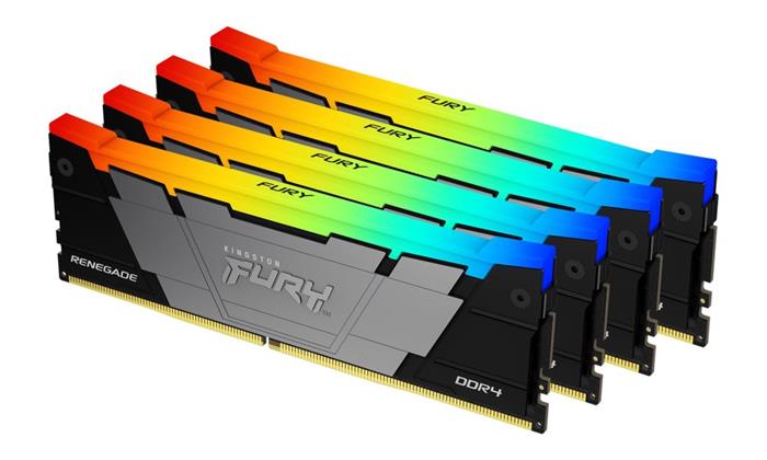 Kingston FURY Renegade RGB 4x16GB DDR4 3200MHz CL16 DIMM, Black