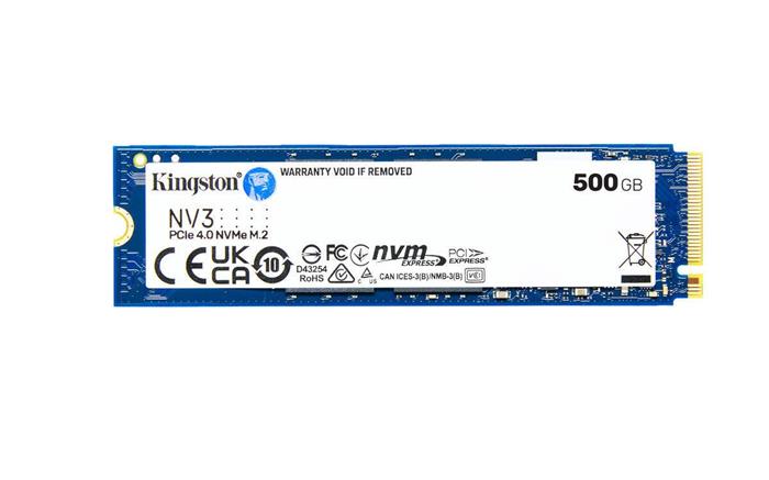 Kingston NV3 500GB SSD M.2 2280 (PCIe 4.0), 6000R/5000W