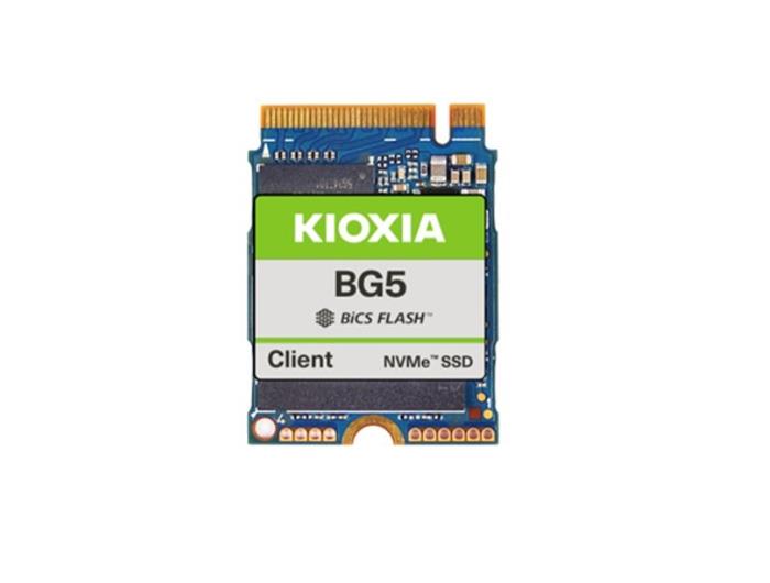 Kioxia Client SSD, BG5 2230 Series, 1024 GB, PWPD:<1, NVMe/PCIe, M.2 2230 (Single-sided), 3500/2900 MB/s, 500/450K IOPS