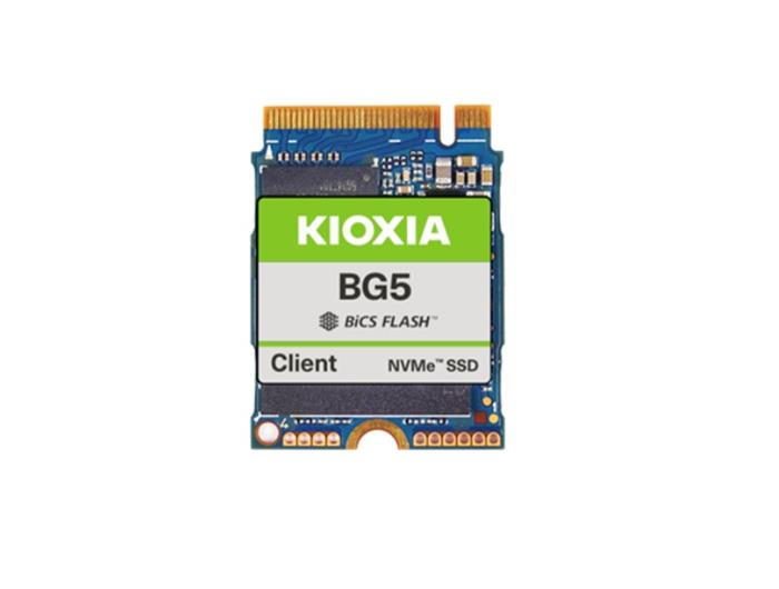 Kioxia Client SSD, BG5 2230 Series, 256 GB, PWPD:<1, NVMe/PCIe, M.2 2230 (Single-sided), 3400/1900 MB/s, 350/360K IOPS