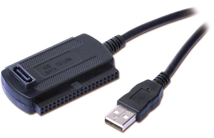 Konvertor AUSI01, USB 2.0 -> SATA/IDE, včetně napájecího zdroje