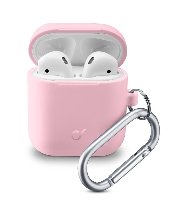 Kryt Cellularline Bounce AirPods 1 & 2, růžový