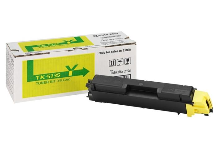 Kyocera toner TK-5135Y/ 5 000 A4/ žlutý/ pro TASKalfa 265ci