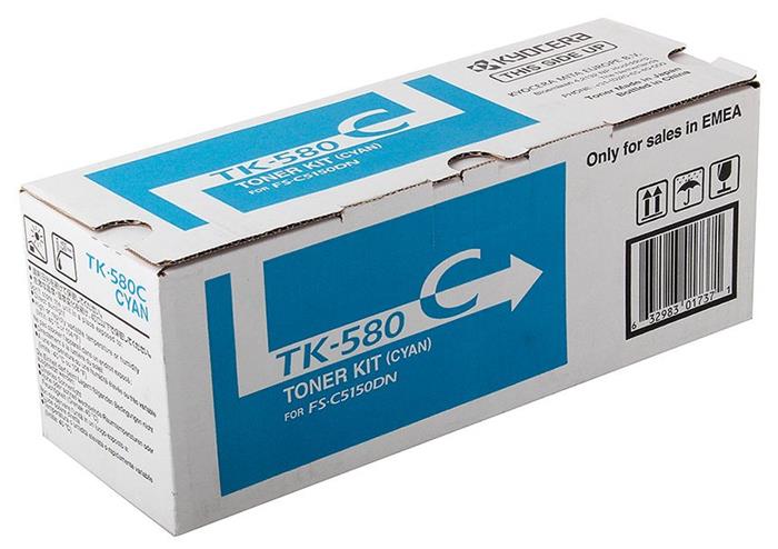 Kyocera toner TK-580C/ FS-C5150DN/ 2 800 stran/ Modrý