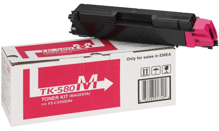 Kyocera toner TK-580M/ FS-C5150DN/ 2 800 stran/ Magenta