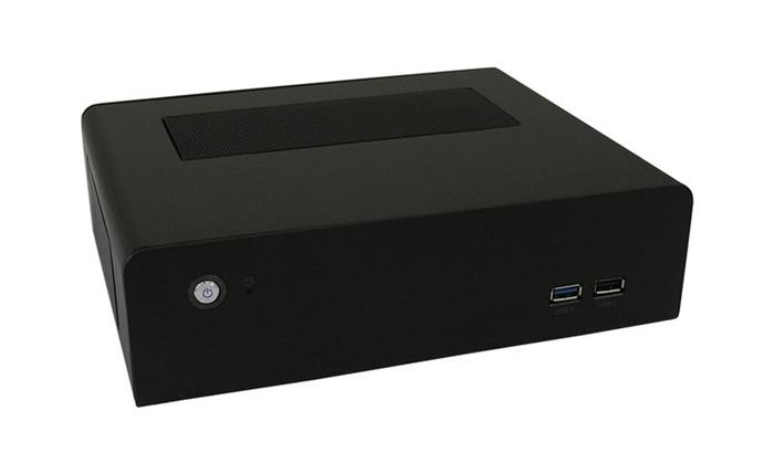 LC POWER LC-1510mi, hliníková mini-ITX skříň, černá