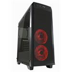 LC POWER LC-990B-ON Gaming 990B Concorde, mid tower skříň, průhled, 2x USB 3.0, černá